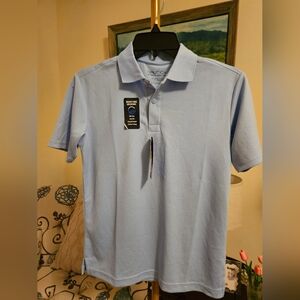 Nautica Boy's Sky Blue Polo Shirt Sz 10/12 Husky